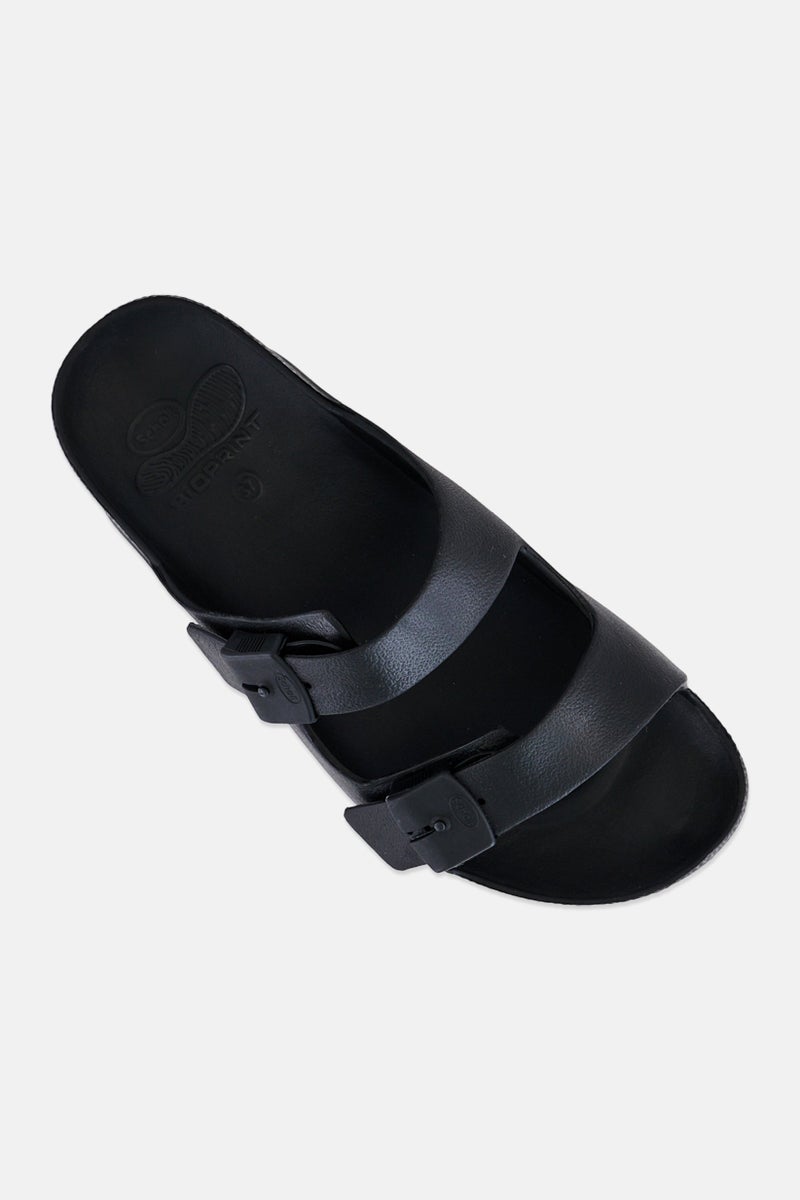 Scholl Women Bahia Bioprint Adjustable Buckle Sandals, Black - Image 4